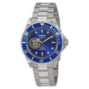 NWT Authentic Invicta Pro Diver Automatic Blue Dial Stainless Steel Men's Watch